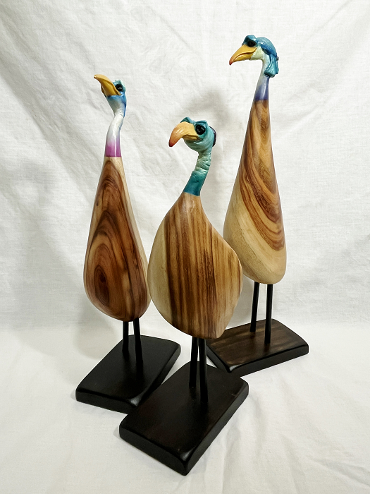 Andre van Niekerk Wozo bird sculptures Australian artist Town & Country Gallery Gippsland