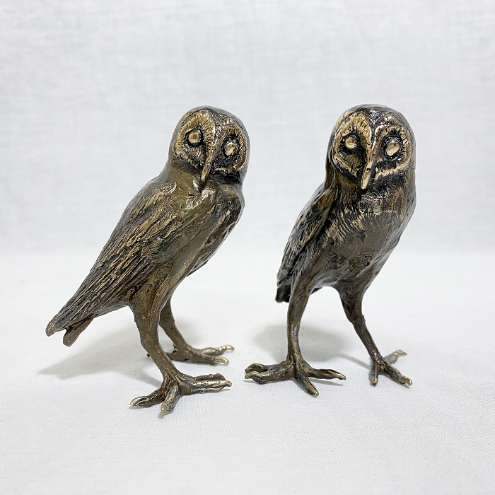 Chris Gavins Owl Bronze Town & Country Gallery Yarragon