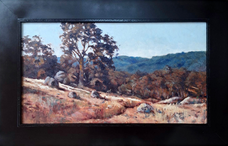 Dawn Stubbs Towards the valley Australian artist Town & Country Gallery Gippsland