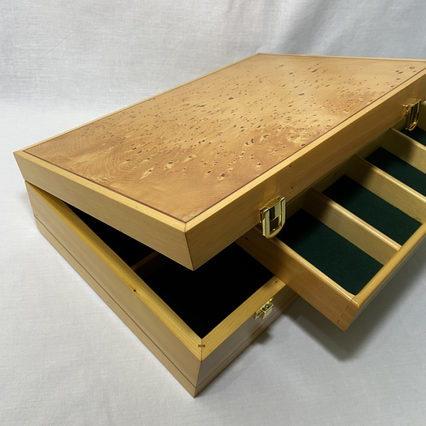Don McLean Huon Pine jewellery box with tray