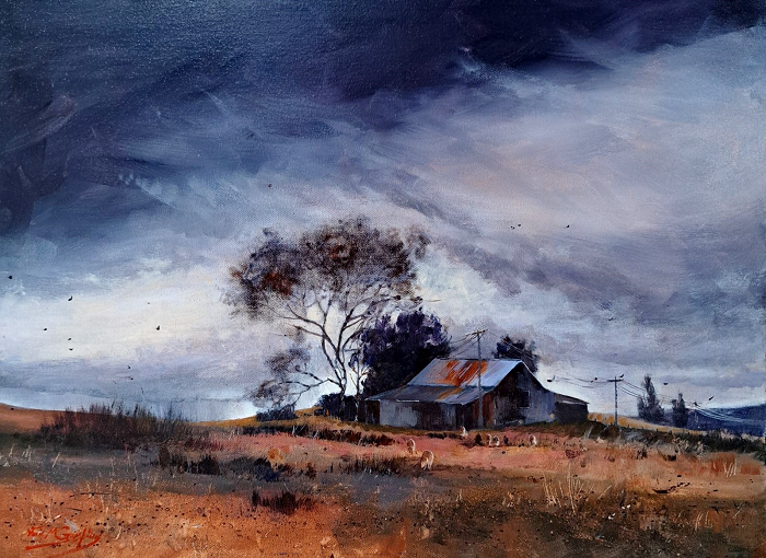 Julie Goldspink The end of the dry Australian artist Town & Country Gallery Gippsland