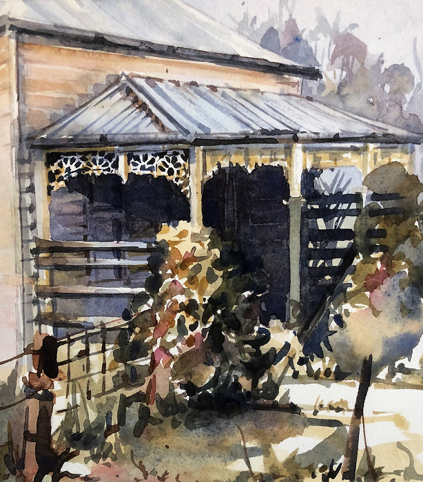 Lois Brown Country Cottage Australian artist Town & Country Gallery Gippsland