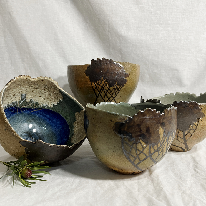Malcolm Boyd Tree bowls Australian ceramic artist Town & Country Gallery Gippsland