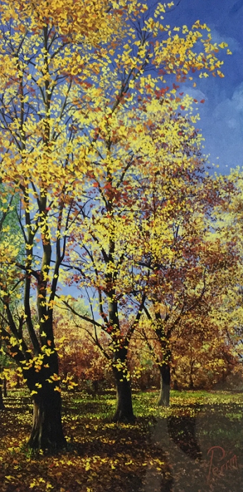 Nick Perrin The Colours of Autumn 48x24.5cm Giclee Print Mat_66x41cm $165