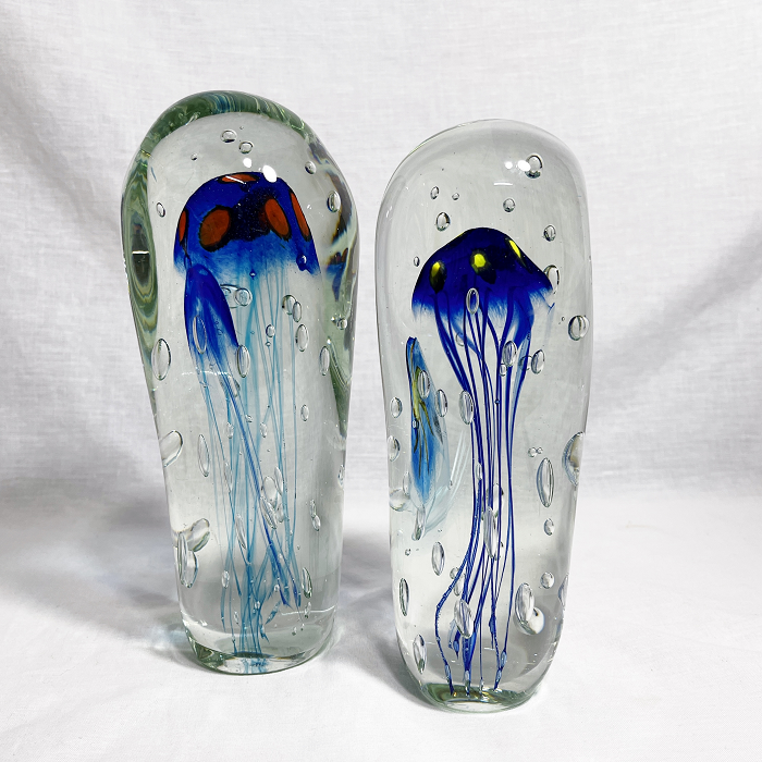 Sean O'Donoghue Jellyfish double paperweights Australian artist Town & Country Gallery Yarragon Gippsland